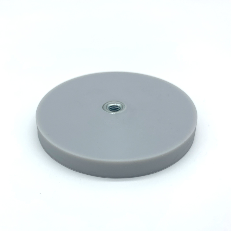 D66mm Neodymium Pot Rubber coated Magnet