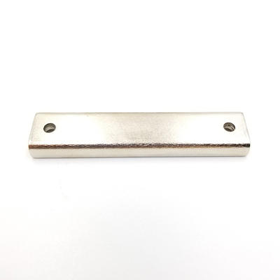 Custom Size Channel Magnet with Countersunk Holes